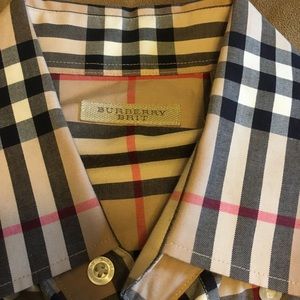 Burberry Check Button Up